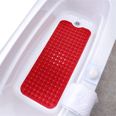 5 Inch Standard Non-Slip <b>Bathtub</b> <b>Mats</b> with Strong Suction Cups, Soft Rubber Anti-Slip Bathroom Floor <b>Mat</b>, Machine Washable, Comfort on Feet, 100% BPA Free (Grey) 4. . Bath tub shower mat